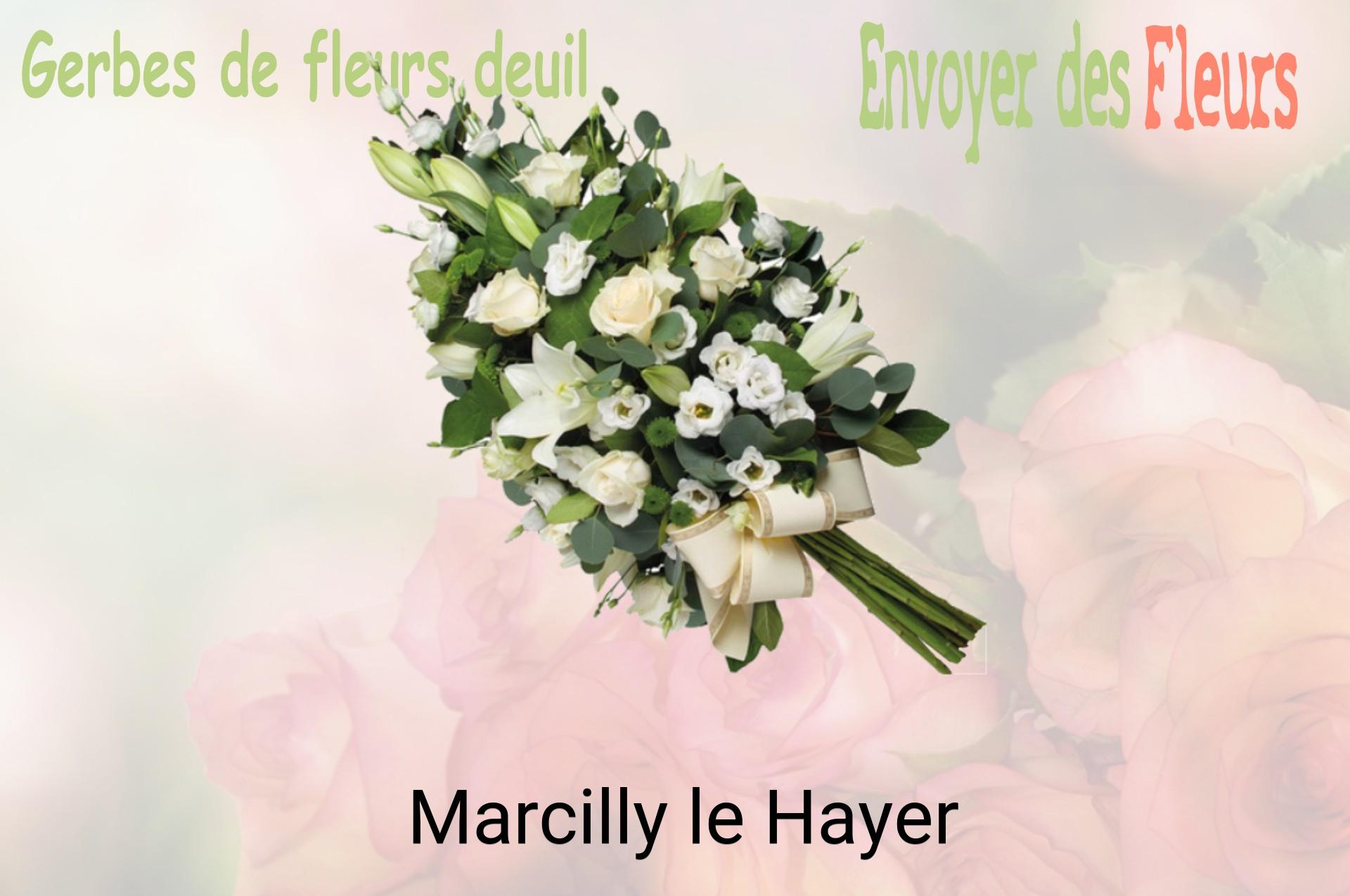 Gerbe de fleurs de deuil livrée à Marcilly-le-Hayer